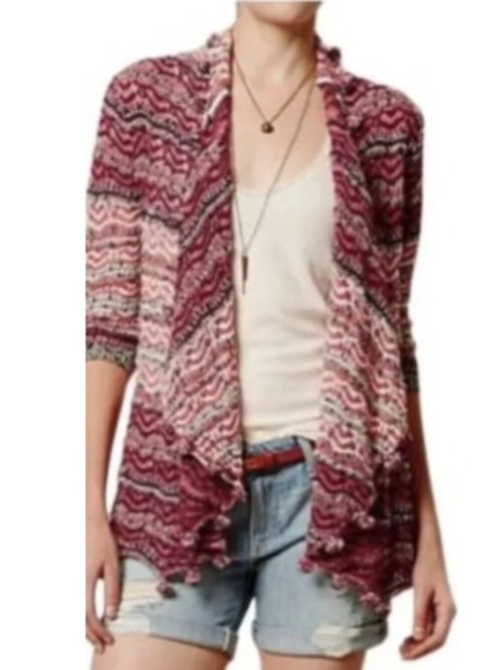 Moth for Anthropologie Crochet Cardigan in Size Medium